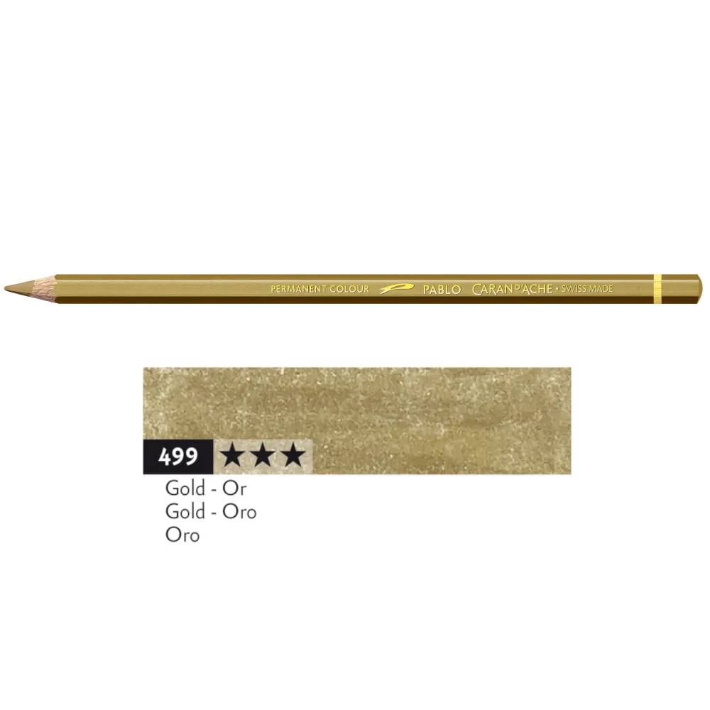Caran d'Ache Kredka ołówkowa Pablo - - 498, Silver > Kredki