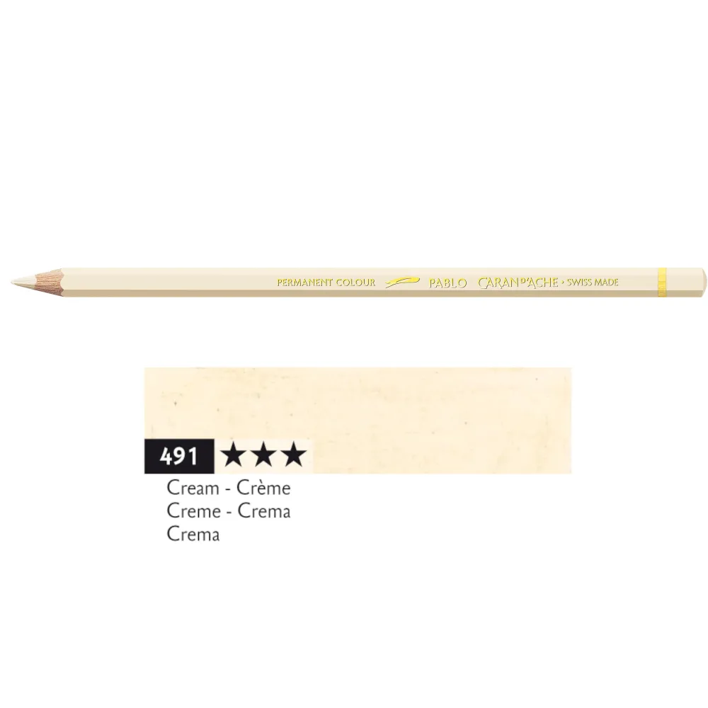 Caran d'Ache Kredka ołówkowa Pablo - - 491, Cream