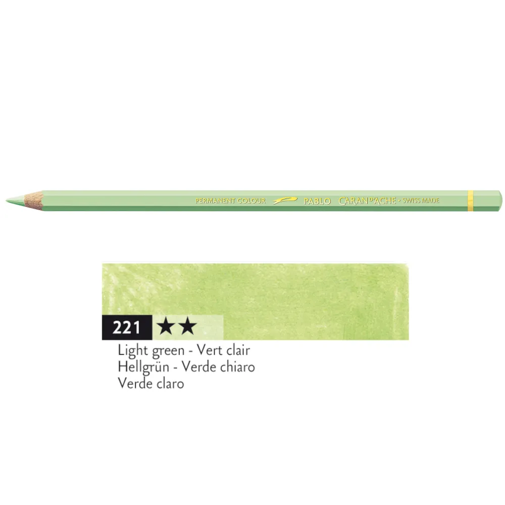 Caran d'Ache Kredka ołówkowa Pablo - - 221, Light Green