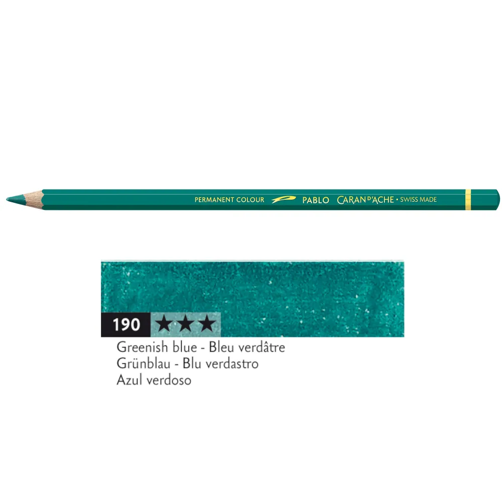 Caran d'Ache Kredka ołówkowa Pablo - - 190, Greenish Blue
