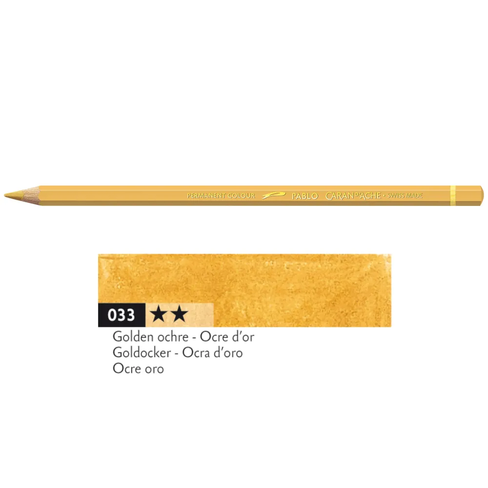 Caran d'Ache Kredka ołówkowa Pablo - - 033, Golden Ochre