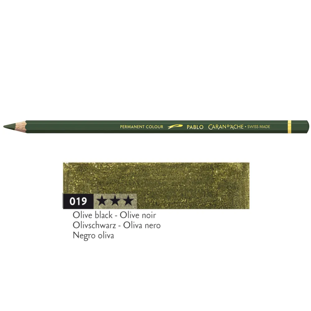 Caran d'Ache Kredka ołówkowa Pablo - - 019, Olive Black