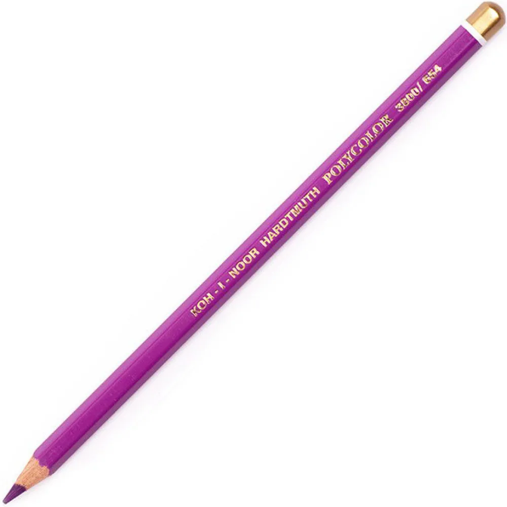 KOH-I-NOOR Kredka ołówkowa Polycolor - - 654, Dark Reddish Violet