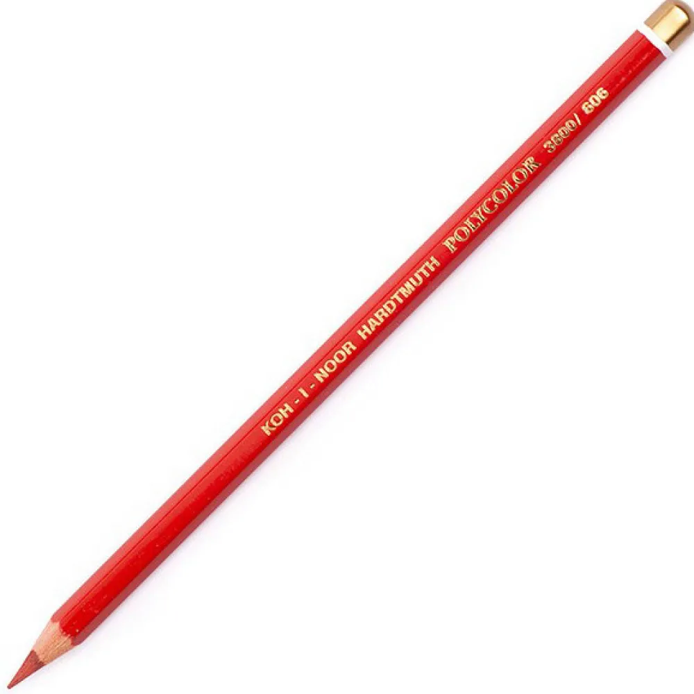 KOH-I-NOOR Kredka ołówkowa Polycolor - - 606, Dark Vermilion Red