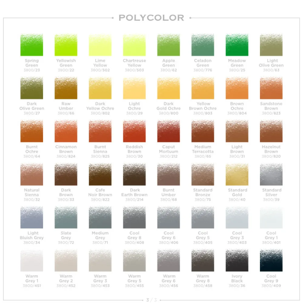 KOH-I-NOOR Kredka ołówkowa Polycolor - - 63, Olive Green Light > Kredki