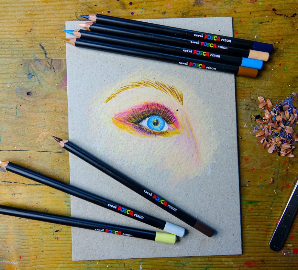 Uni Posca Kredka ołówkowa Posca Pencil - - Grey > Kredki