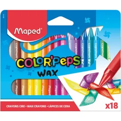Maped Kredki świecowe Color' Peps Wax dla dzieci - - 12 kolorów > Dzieci Kredki Dla Dzieci