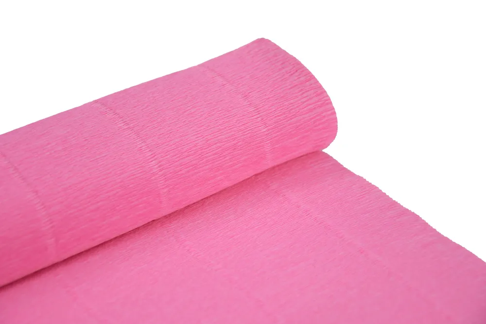 Cartotecnica Rossi Krepina, bibuła włoska 180 g - Baby pink, 50 x 250 cm