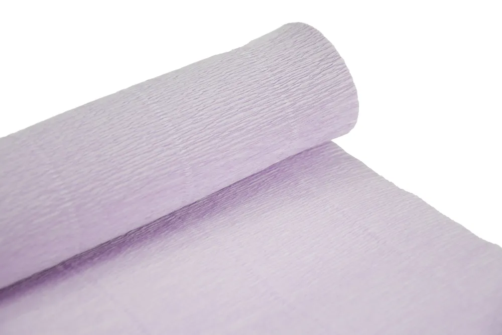Cartotecnica Rossi Krepina, bibuła włoska 180 g - Light lilla, 50 x 250 cm