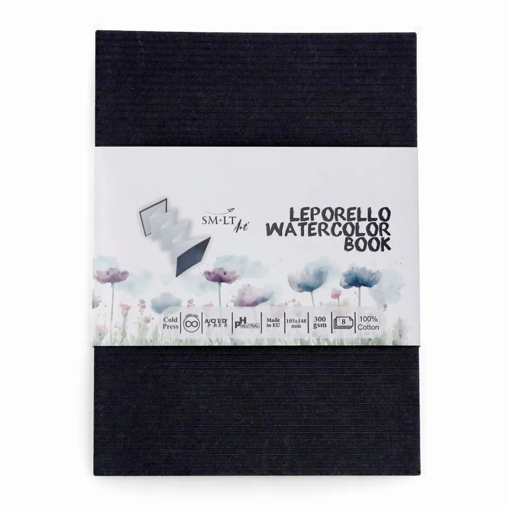 SMLT Książeczka akwarelowa Leporello Watercolor A6 - SM-LT - 300 g, 8 ark. > Papier Do Akwareli