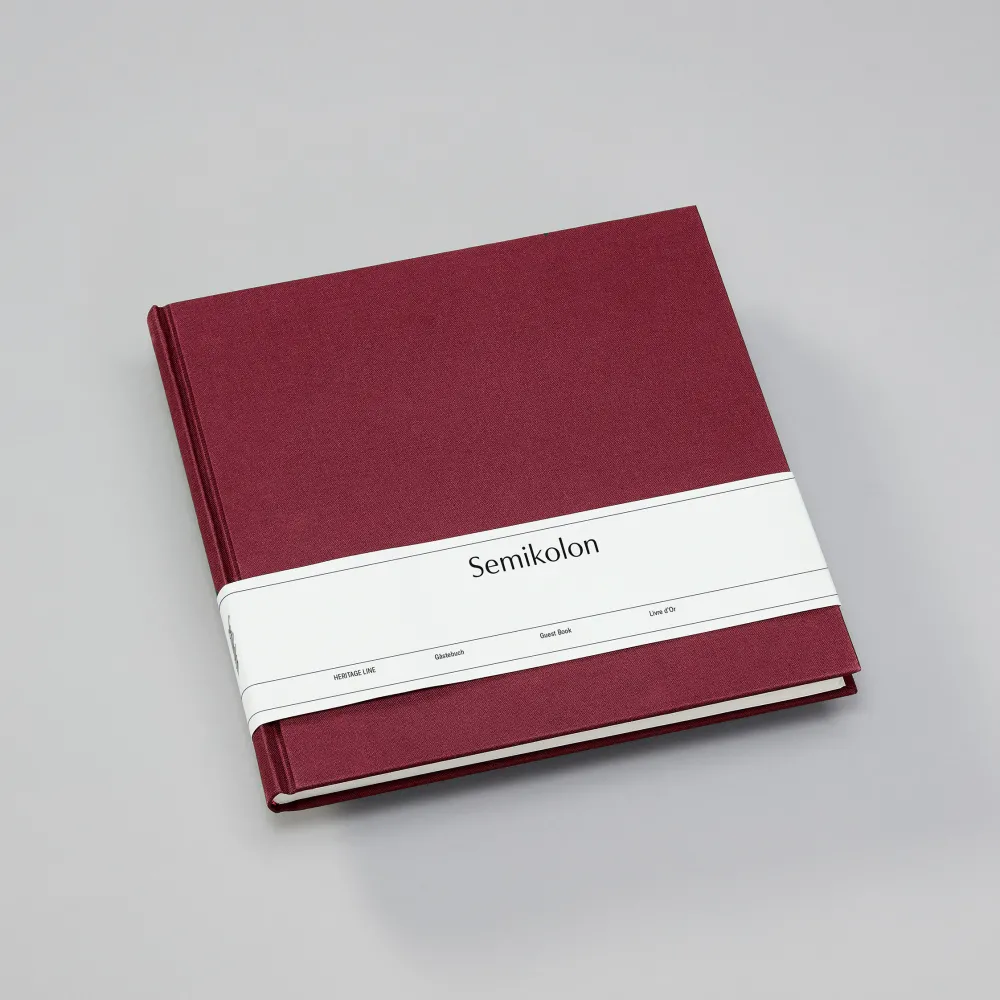 Semikolon Księga gości Heritage Line - - Burgundy, 180 stron > Księgi Gości