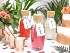PartyDeco Kubeczki papierowe - różowe złoto, 220 ml, 6 szt. ><noscript><img width=