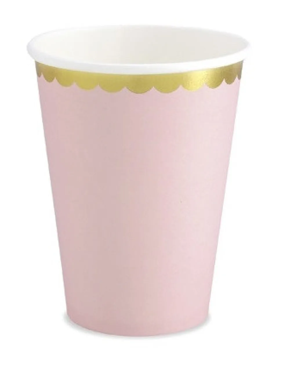 PartyDeco Kubeczki papierowe - różowo-złote, 220 ml, 6 szt. > Kubeczki Papierowe