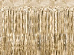 PartyDeco Kurtyna Party - złota, 90 x 250 cm