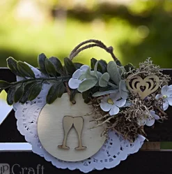 dpCraft Kwiaty papierowe - - białe, 2 cm, 60 szt.