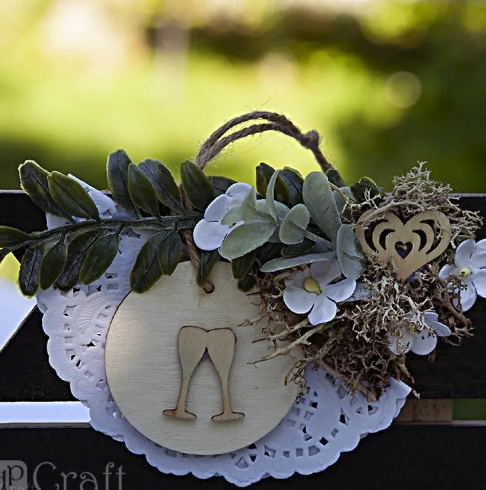 dpCraft Kwiaty papierowe - - białe, 2 cm, 60 szt.