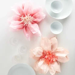 Rico Design Kwiaty z bibuły Cherry Blossom - - pastelowe, 40 cm, 2 szt. > Kwiaty I Ozdoby Roślinne