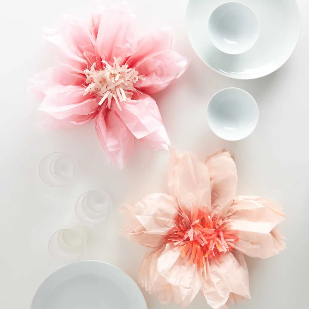 Rico Design Kwiaty z bibuły Cherry Blossom - - pastelowe, 40 cm, 2 szt. > Kwiaty I Ozdoby Roślinne