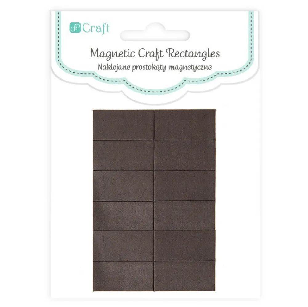 Dzieci dpCraft Magnetyczne prostokąty samoprzylepne - - 12 szt.