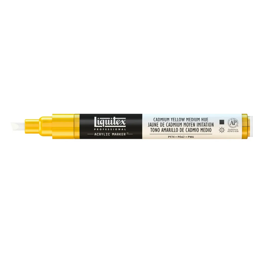 Liquitex Marker akrylowy - - cadmium yellow medium hue 2 mm > Markery, Brushpeny I Pisaki
