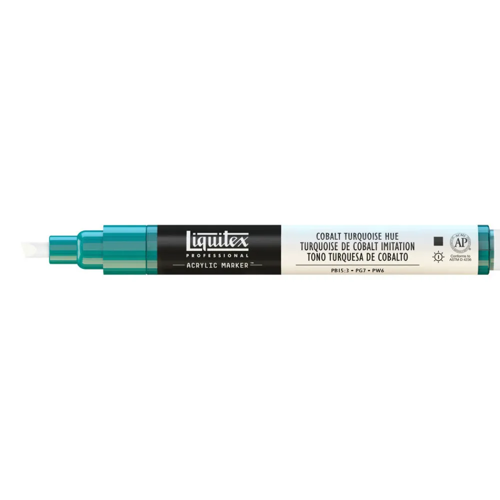 Liquitex Marker akrylowy - - cobalt turquoise hue 2 mm > Markery, Brushpeny I Pisaki