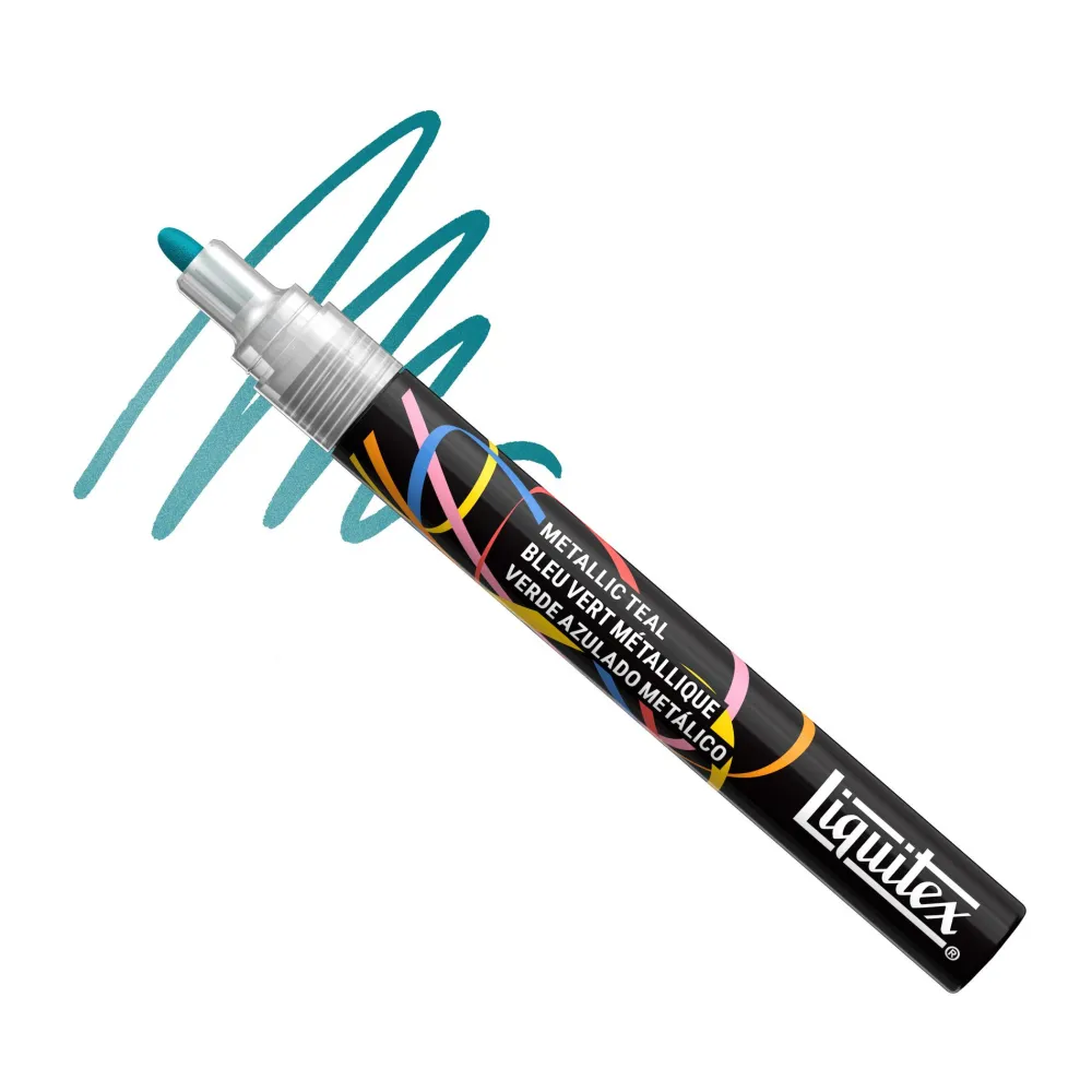 Liquitex Marker akrylowy - - Metallic Teal 2 mm > Markery, Brushpeny I Pisaki