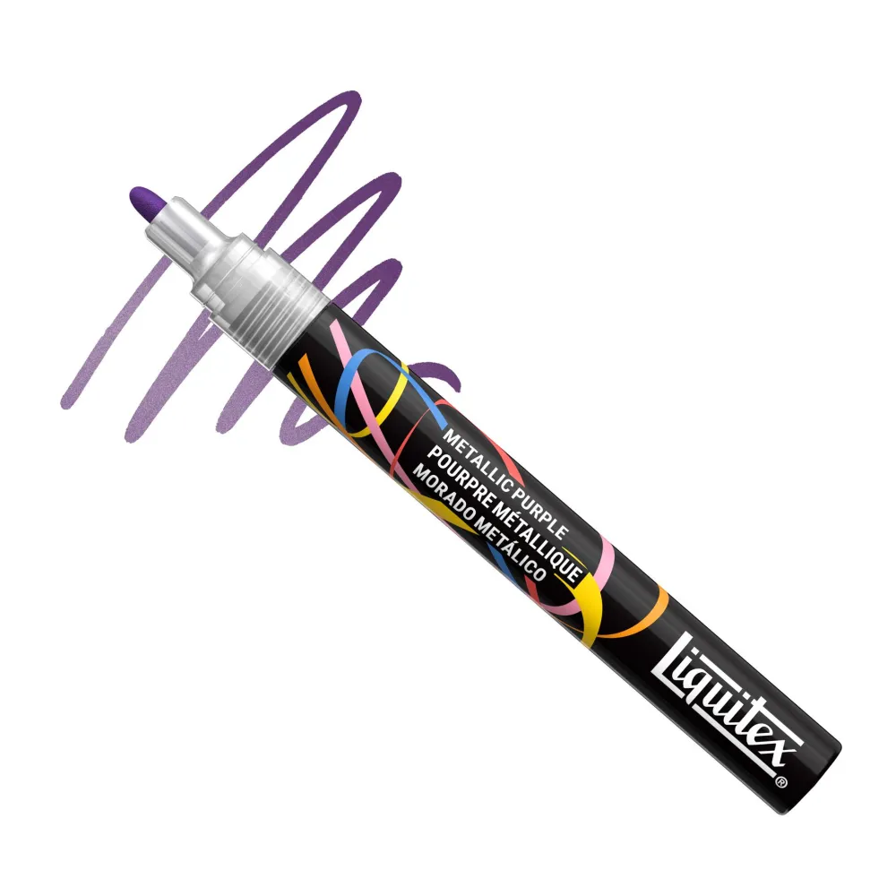 Liquitex Marker akrylowy - - Metallic Purple 2 mm > Markery, Brushpeny I Pisaki