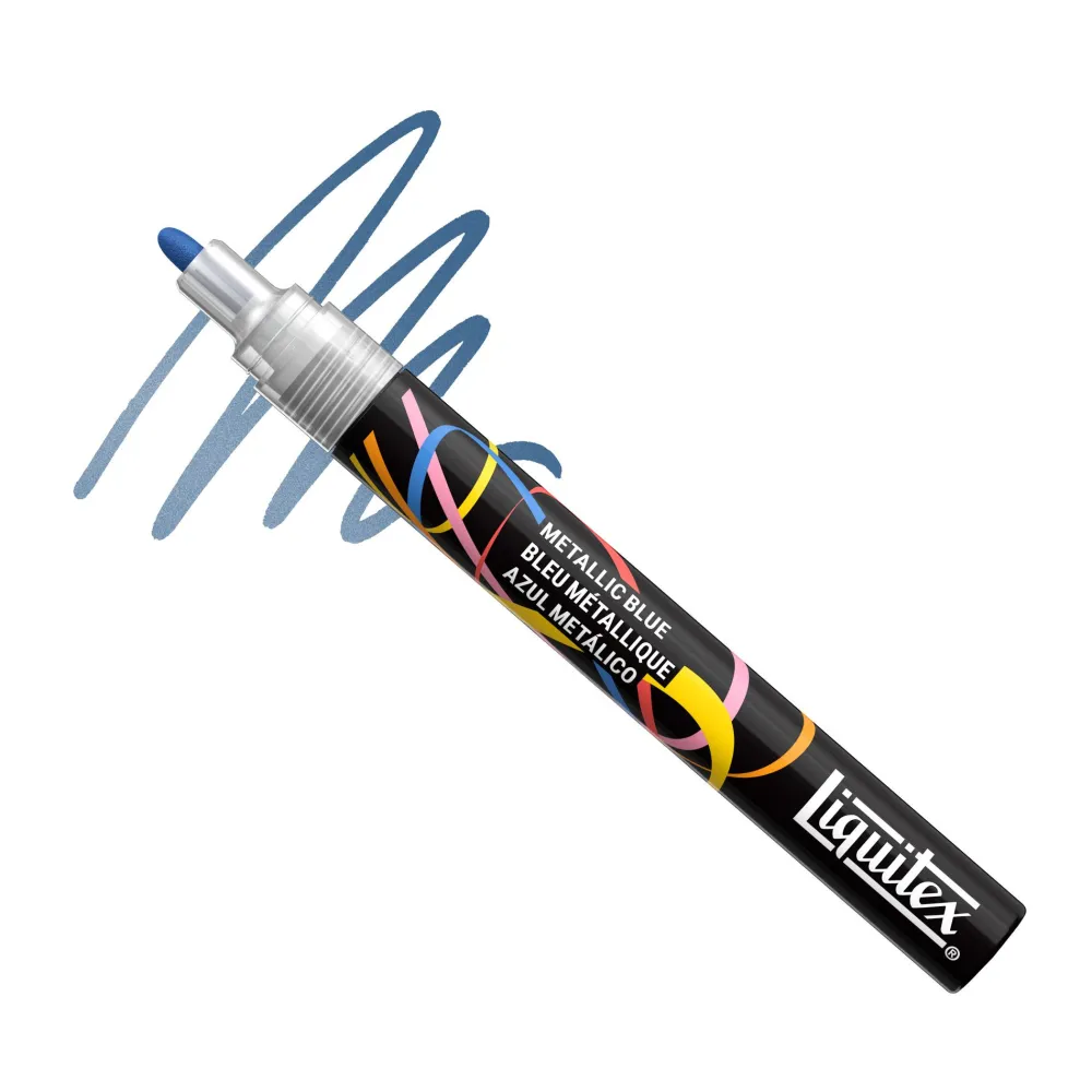 Liquitex Marker akrylowy - - Metallic Blue 2 mm > Markery, Brushpeny I Pisaki