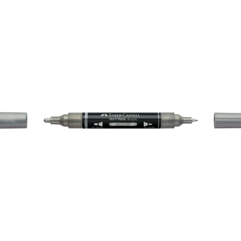Faber-Castell Marker akrylowy Multimark - - 251 Silver