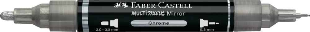 Faber-Castell Marker akrylowy Multimark Mirror - - 551 Liquid Chrome