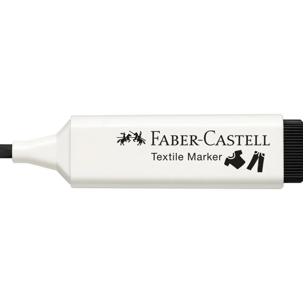 Faber-Castell Marker do tkanin - - czarny