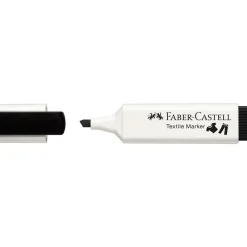 Faber-Castell Marker do tkanin - - czarny