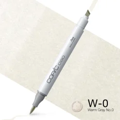 Copic Marker dwustronny Ciao - W-0 Warm Gray No.0 > Markery, Brushpeny I Pisaki