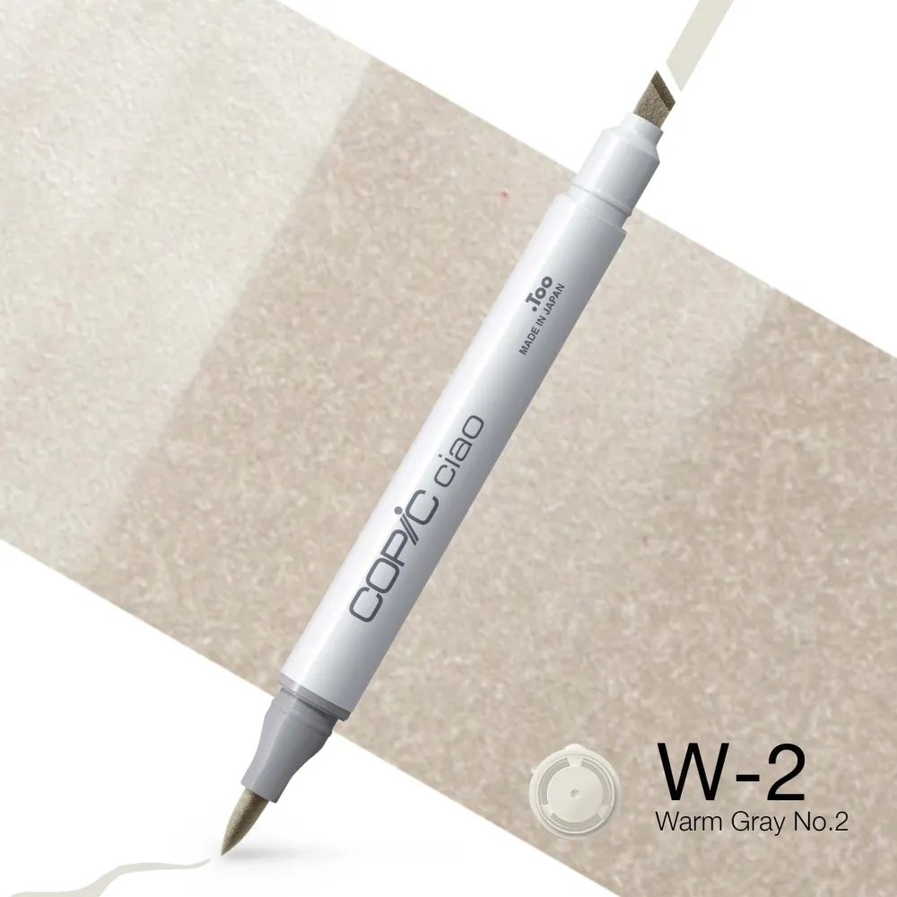 Copic Marker dwustronny Ciao - W-2 Warm Gray No.2