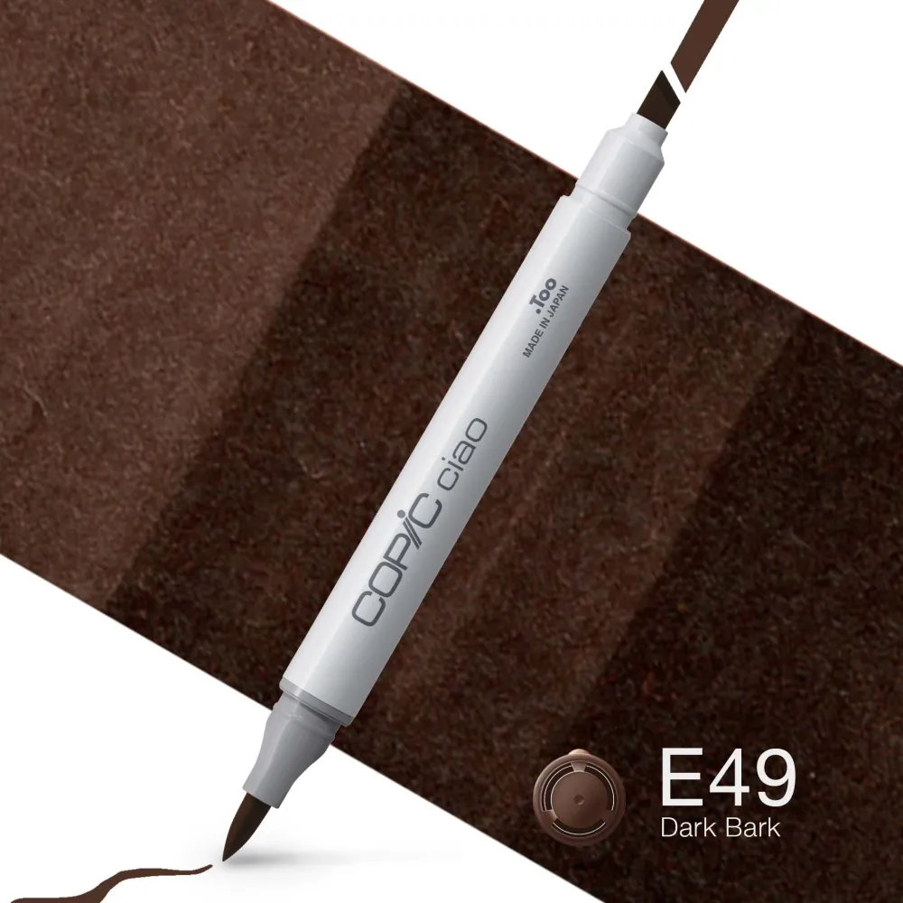 Copic Marker dwustronny Ciao - E49 Dark Bark