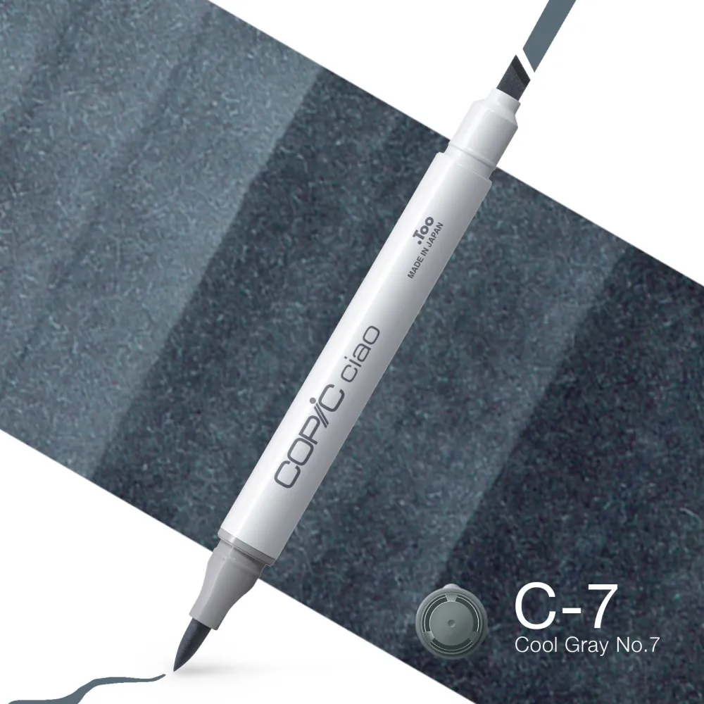 Copic Marker dwustronny Ciao - C-7 Cool Gray No.7