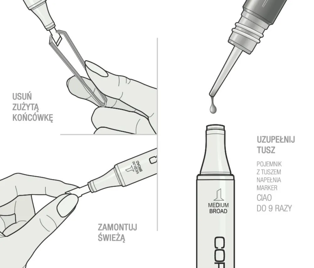 Copic Marker dwustronny Ciao - B99 Agate