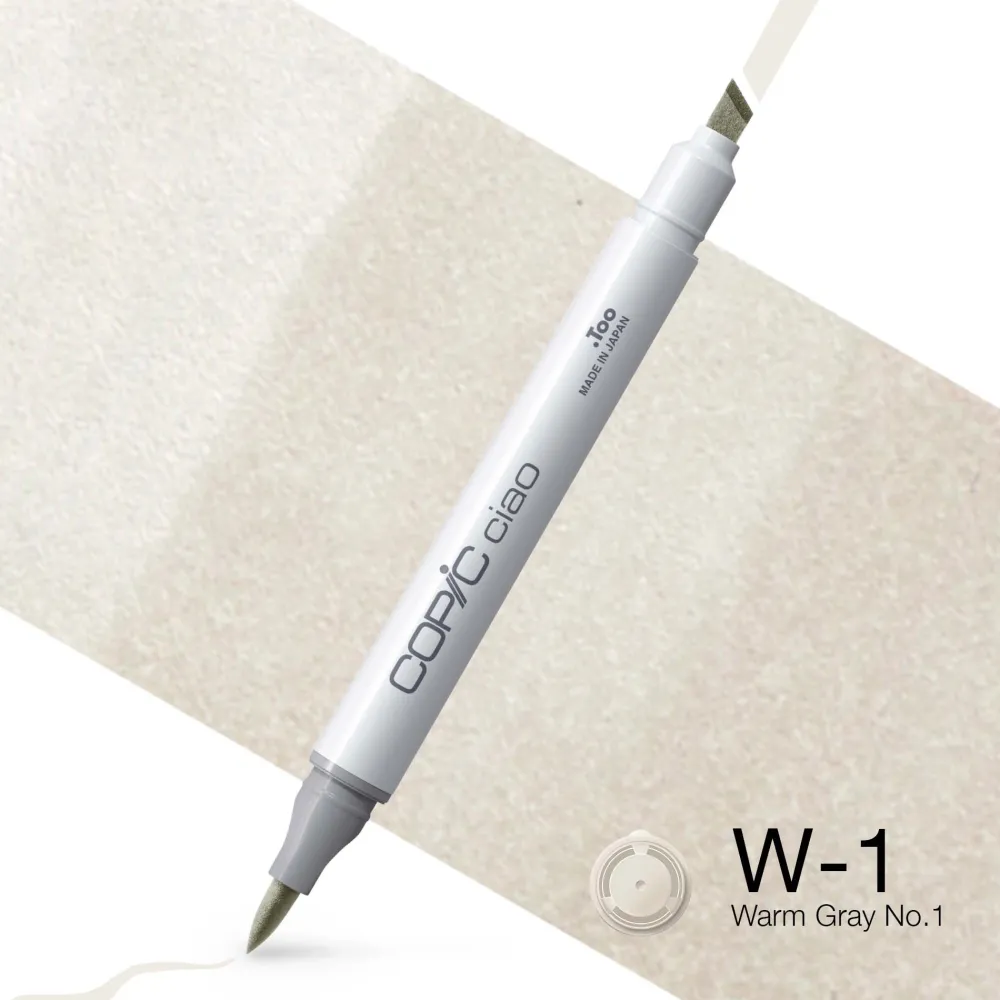 Copic Marker dwustronny Ciao - W-1 Warm Gray No. 1