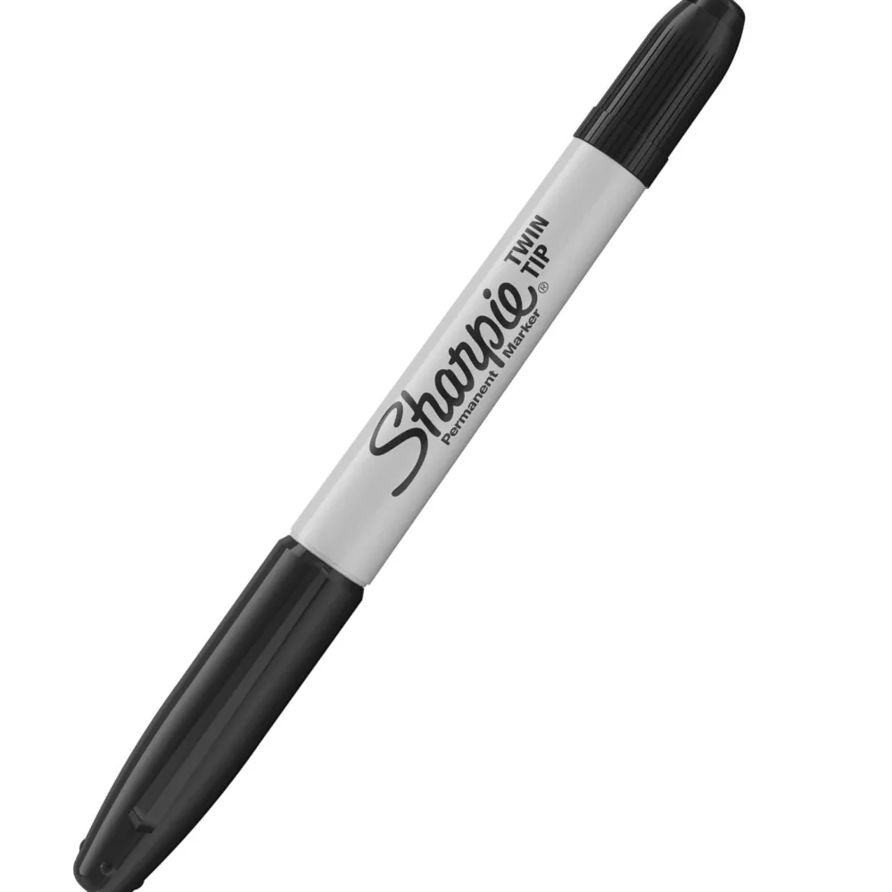 Sharpie Marker dwustronny Twin Tip - - czarny > Markery, Brushpeny I Pisaki