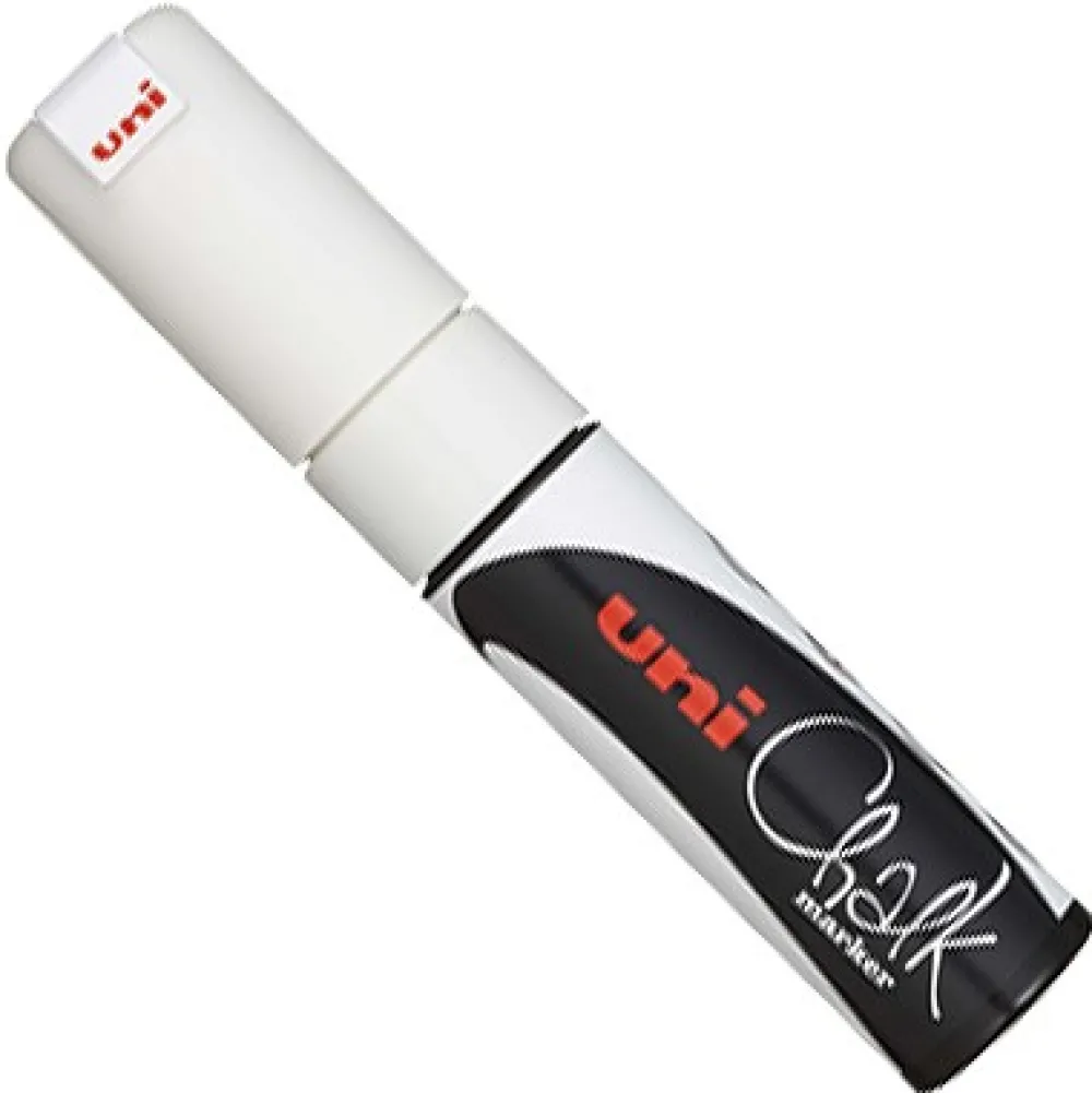 Uni Marker kredowy do tablic PWE-8K - - biały