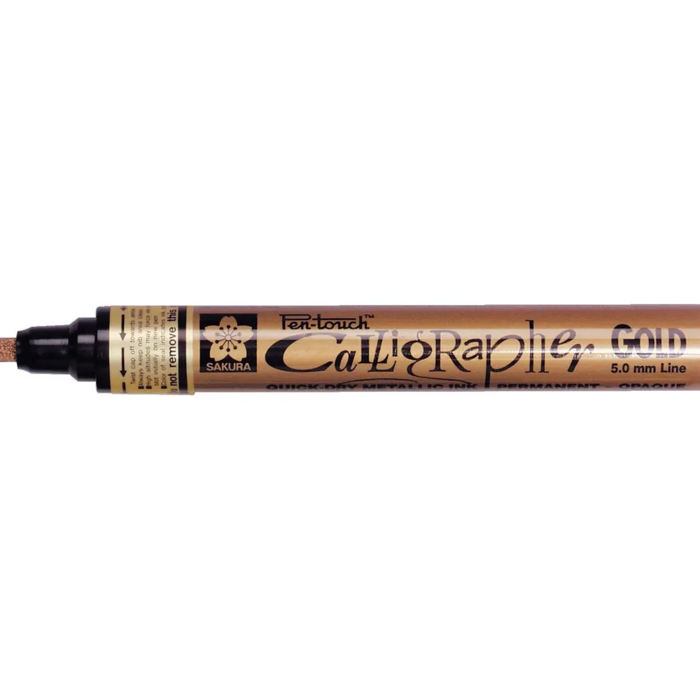 Sakura Marker olejny Pen-Touch Calligrapher - - Gold, 5 mm
