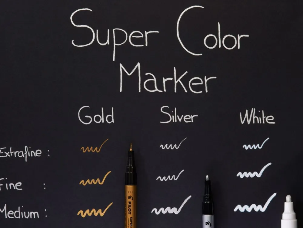 Pilot Marker olejowy Super Color - - biały, 0,5 mm > Markery