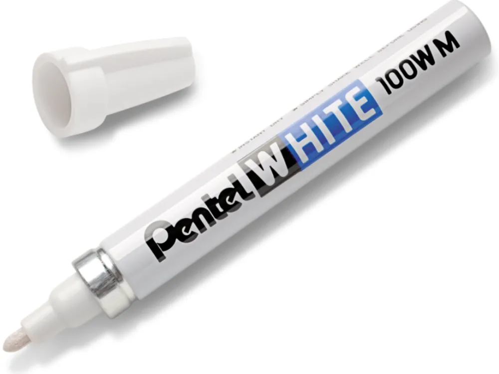 Pentel Marker olejowy 100WM - - biały, 3,9 mm > Markery