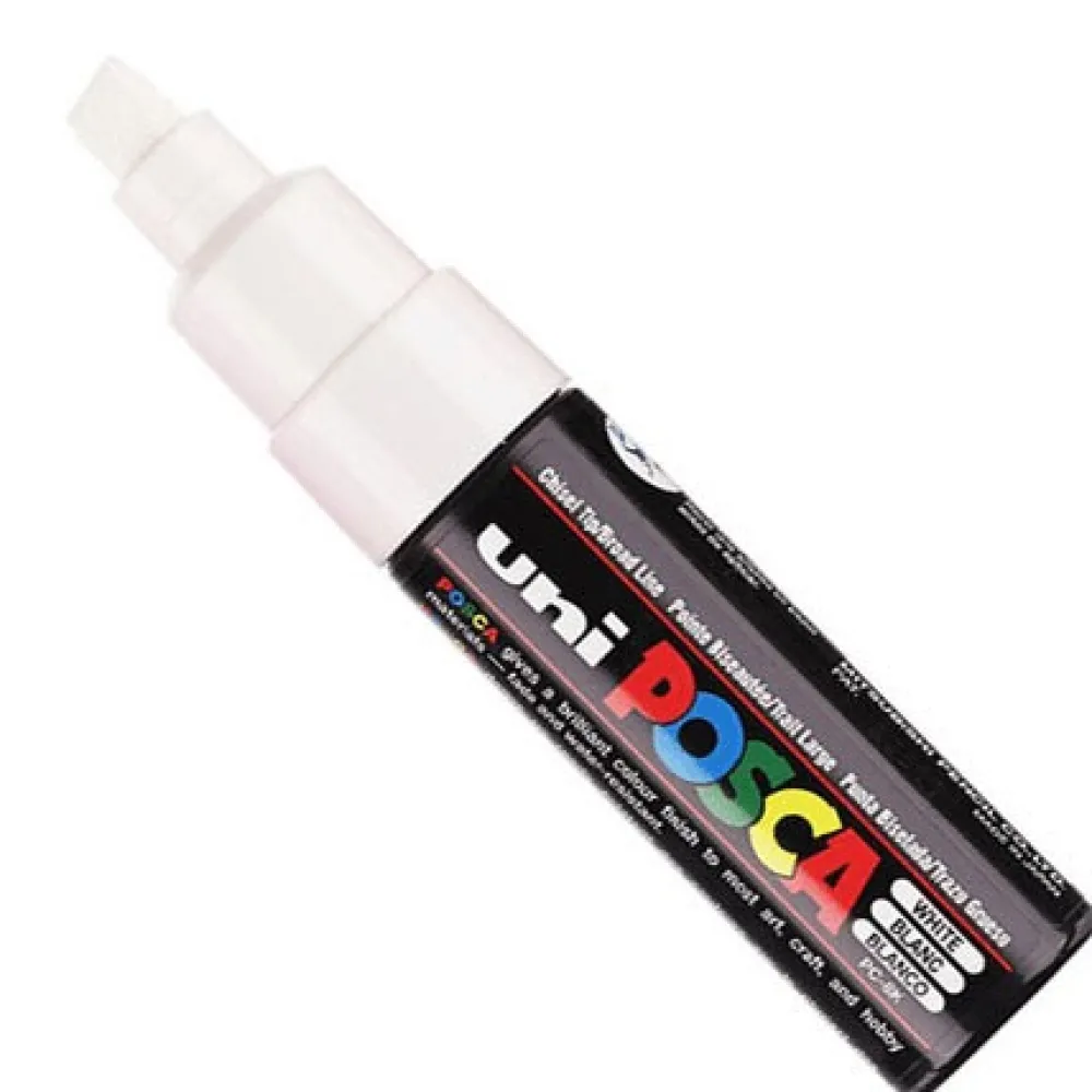 Uni Posca Marker Posca PC-8K - Uni - biały, white