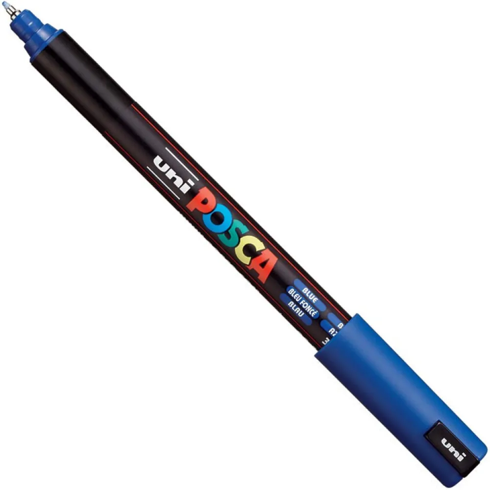 Uni Posca Marker Posca PC-1MR - Uni - niebieski, blue > Markery, Brushpeny I Pisaki