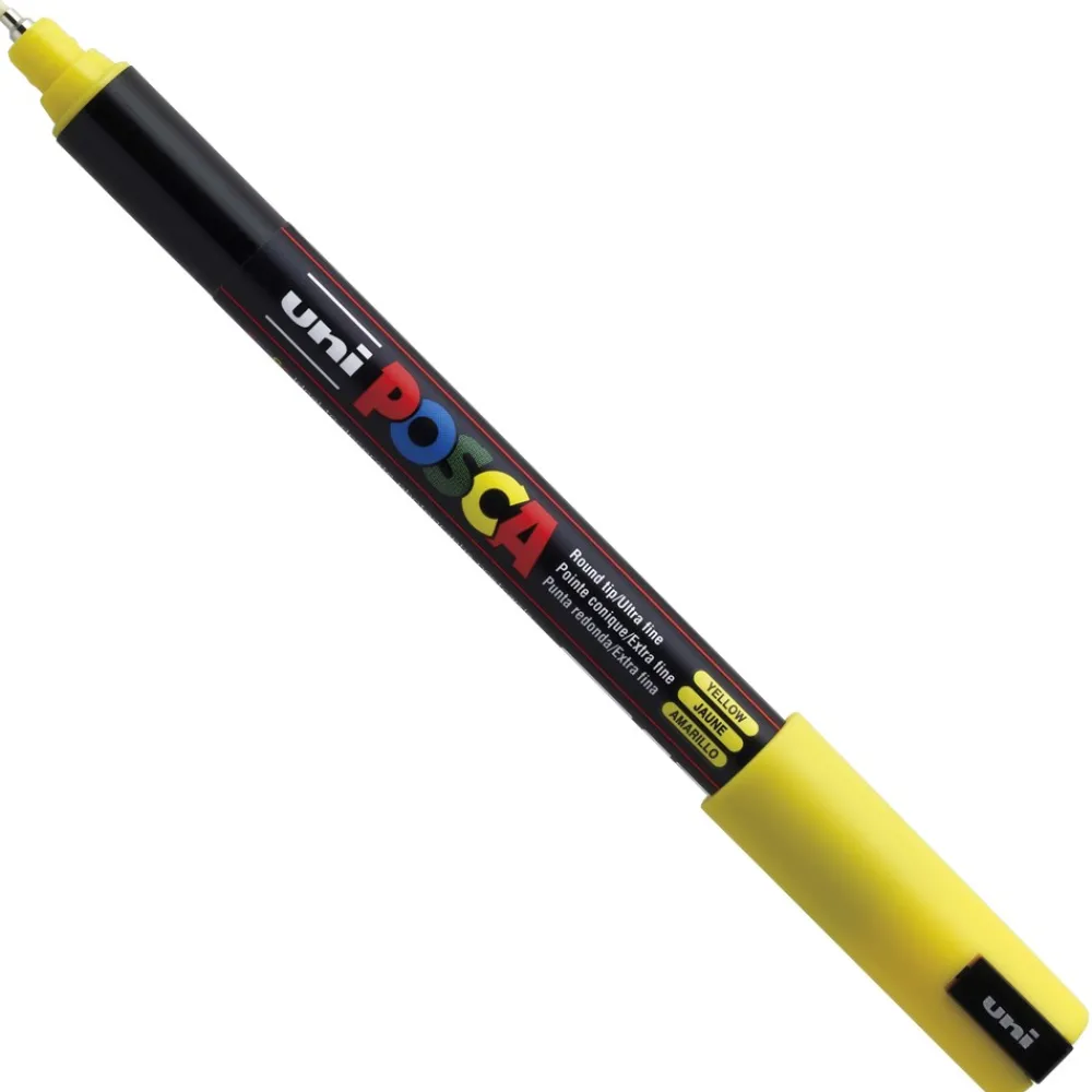 Uni Posca Marker Posca PC-1MR - Uni - żółty, yellow > Markery, Brushpeny I Pisaki