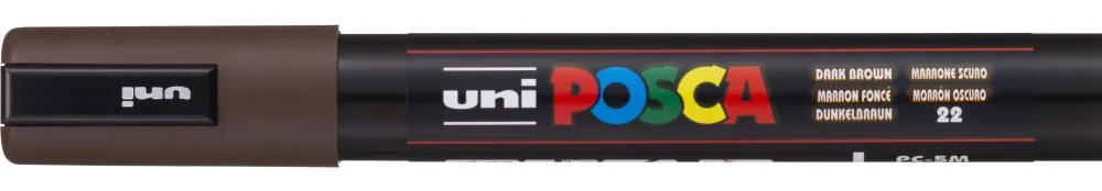 Uni Posca Marker Posca PC-5M - Uni - Dark Brown > Markery, Brushpeny I Pisaki