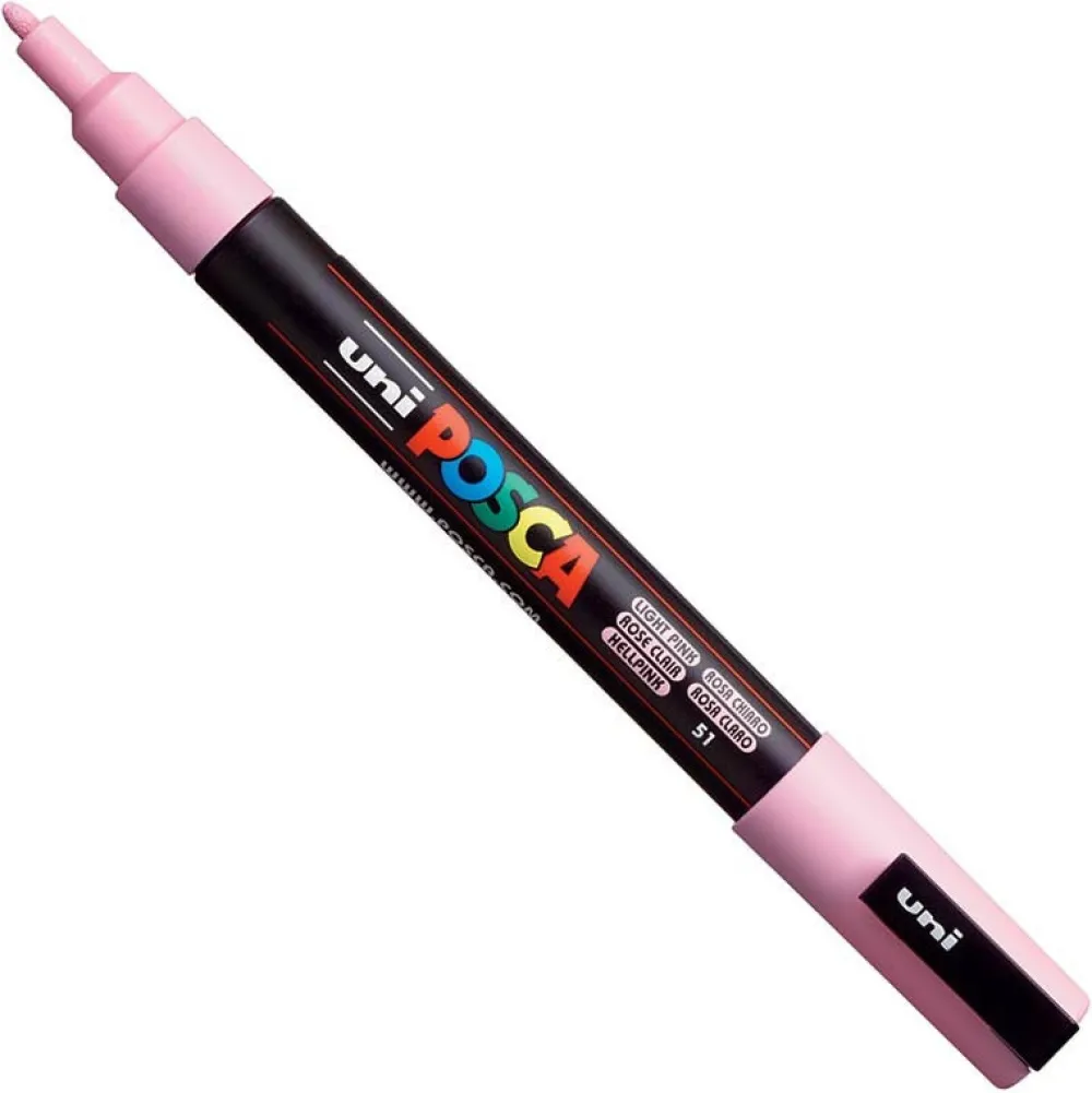 Uni Posca Marker Posca PC-3M - Uni - jasnoróżowy, light pink > Markery, Brushpeny I Pisaki