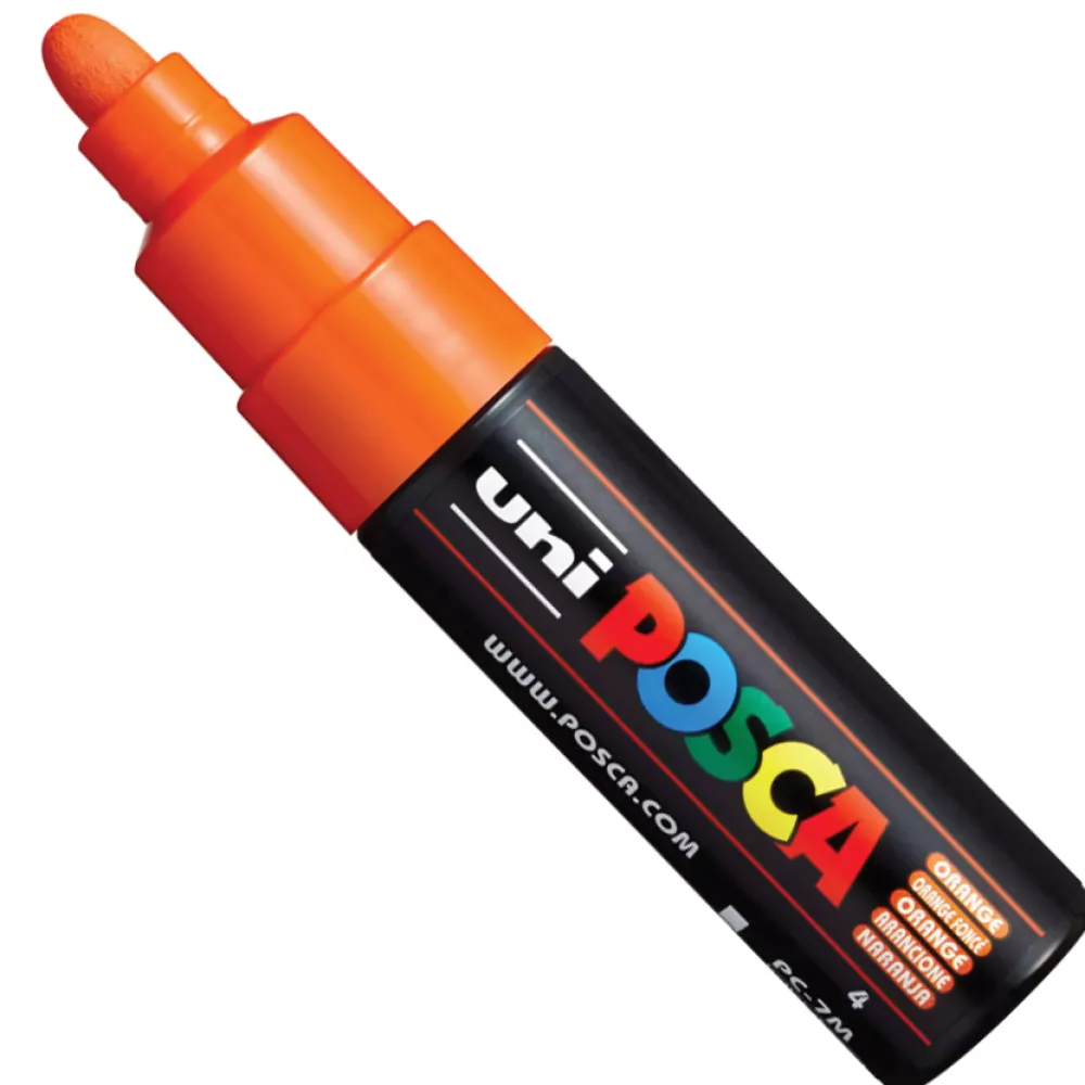 Uni Posca Marker Posca PC-7M - Uni - pomarańczowy, orange > Markery, Brushpeny I Pisaki
