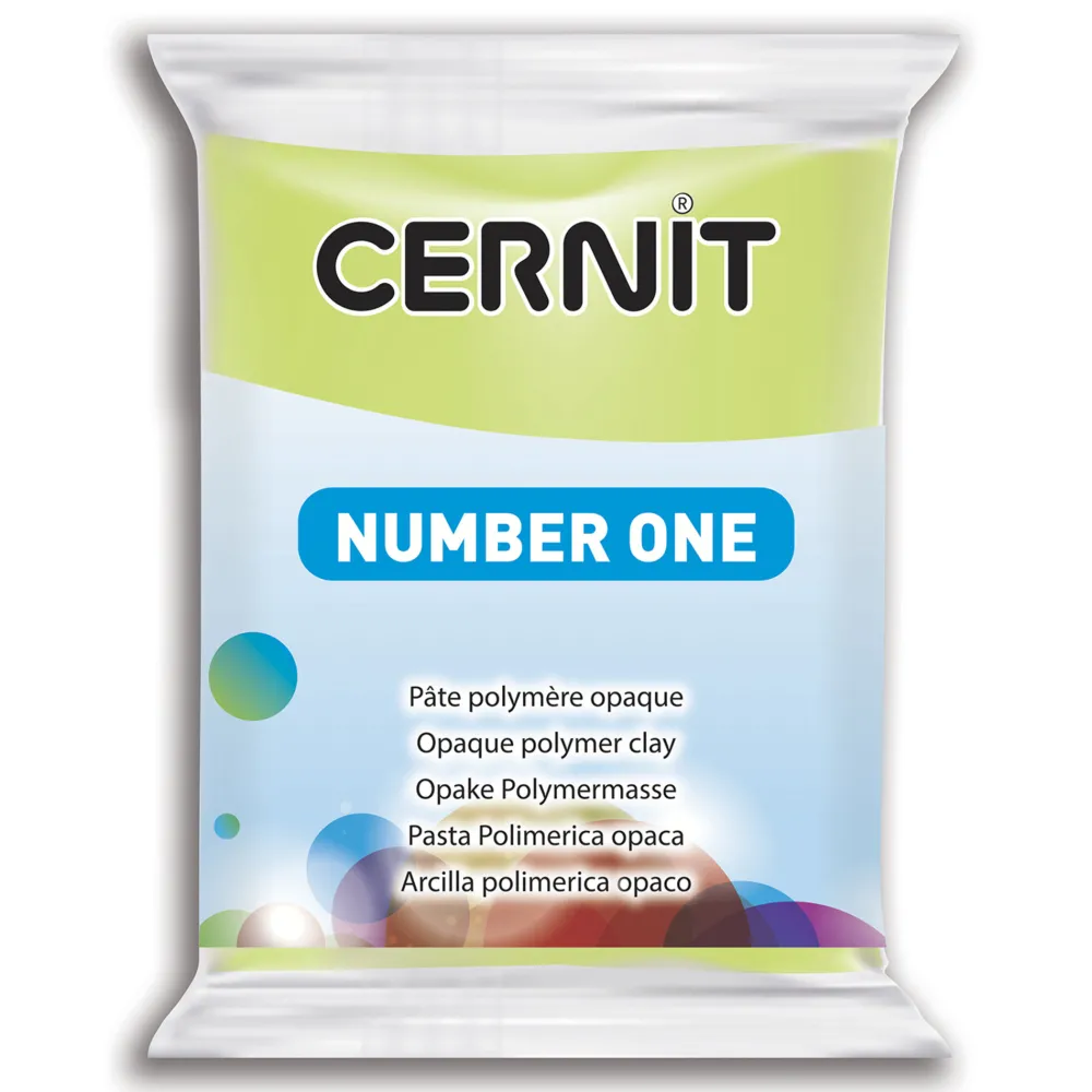 Cernit Masa termoutwardzalna Number One - - 601, Lime Green, 56 g